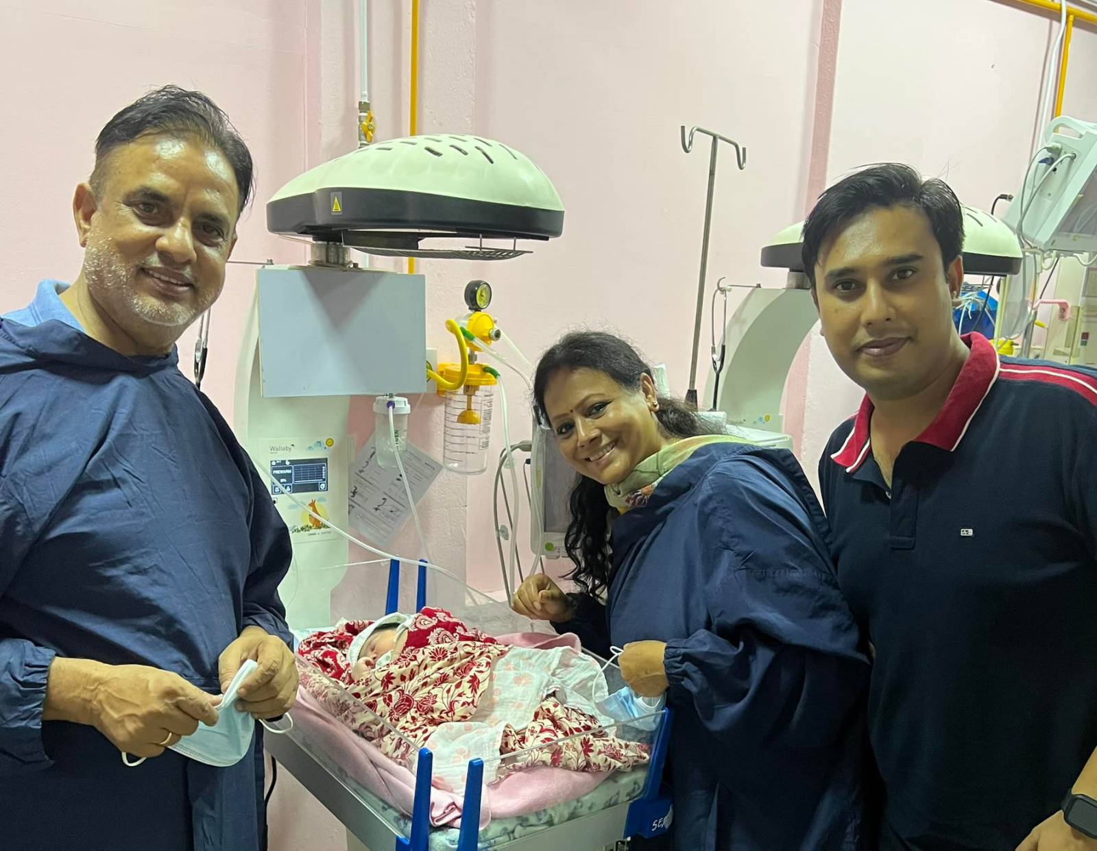 Haribansha Acharya welcomes granddaughter