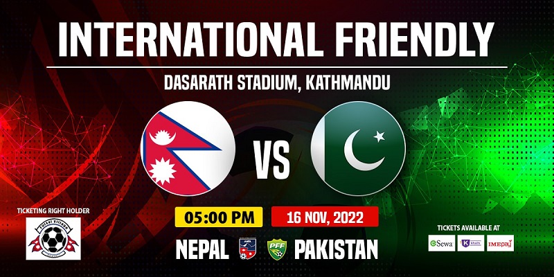 Pakistan’s Football Team arrive Ktm for the friendly match