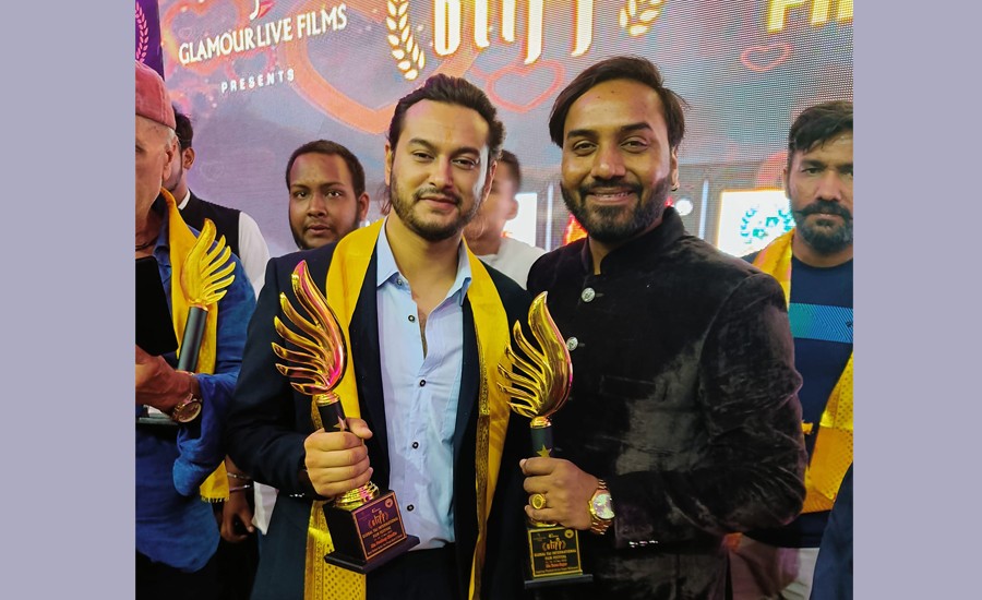Actor Pradeep Khadka wins Film Awards in India