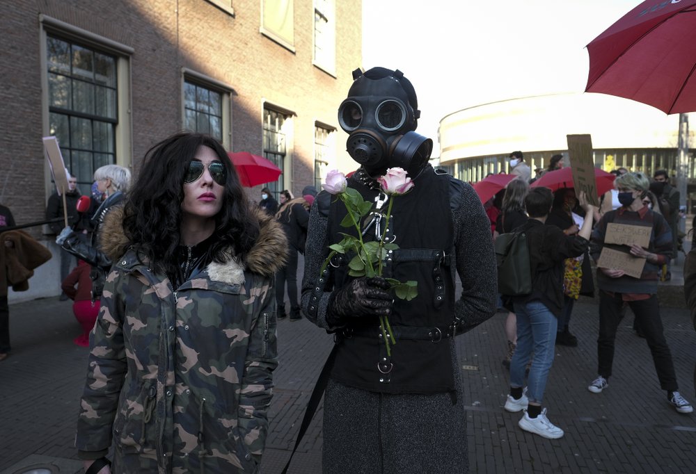 Dutch bar owners, sex workers protest against virus lockdown