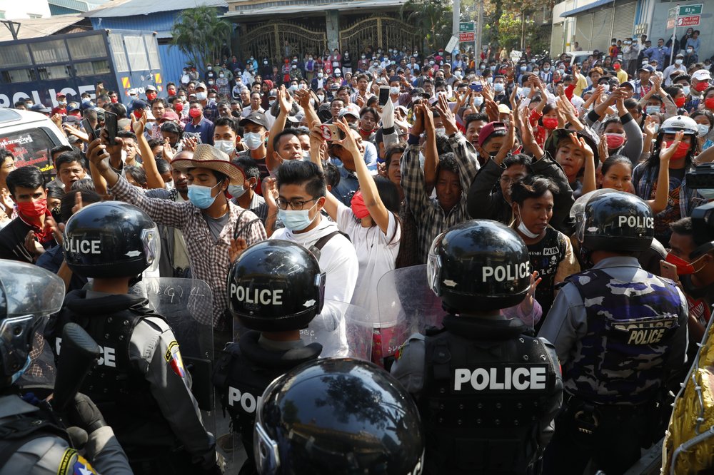 Tensions high as mass protests in Myanmar enter second week