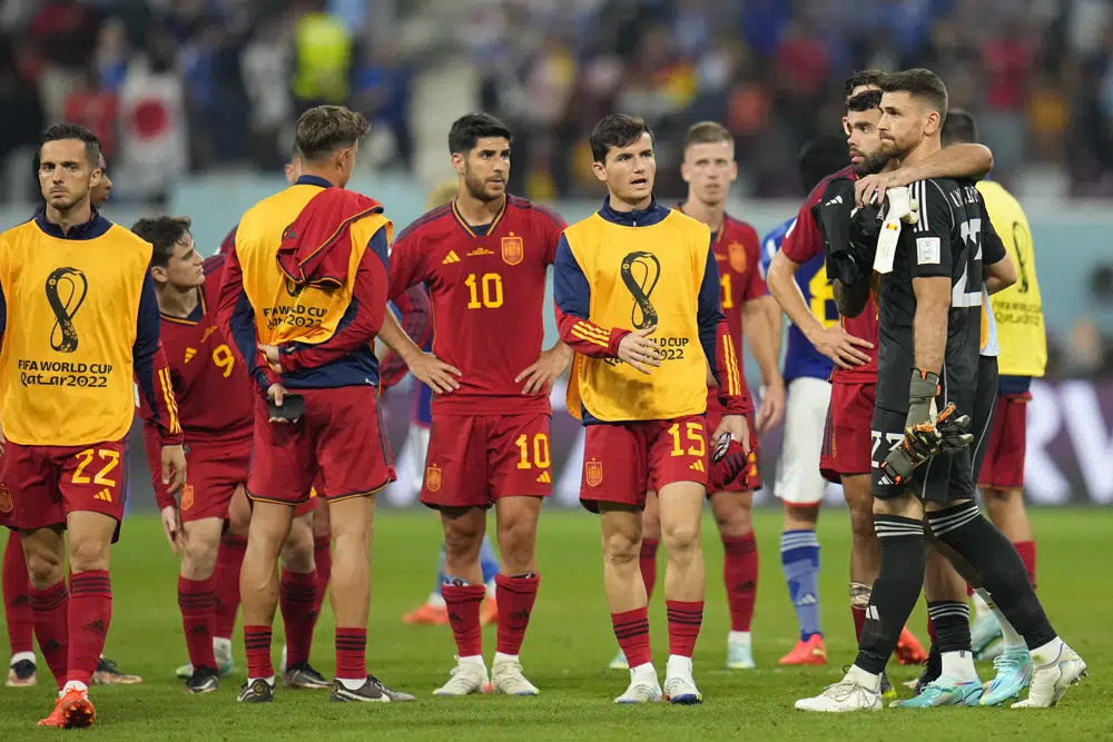 Spain in recovery mode after losing to Japan at World Cup