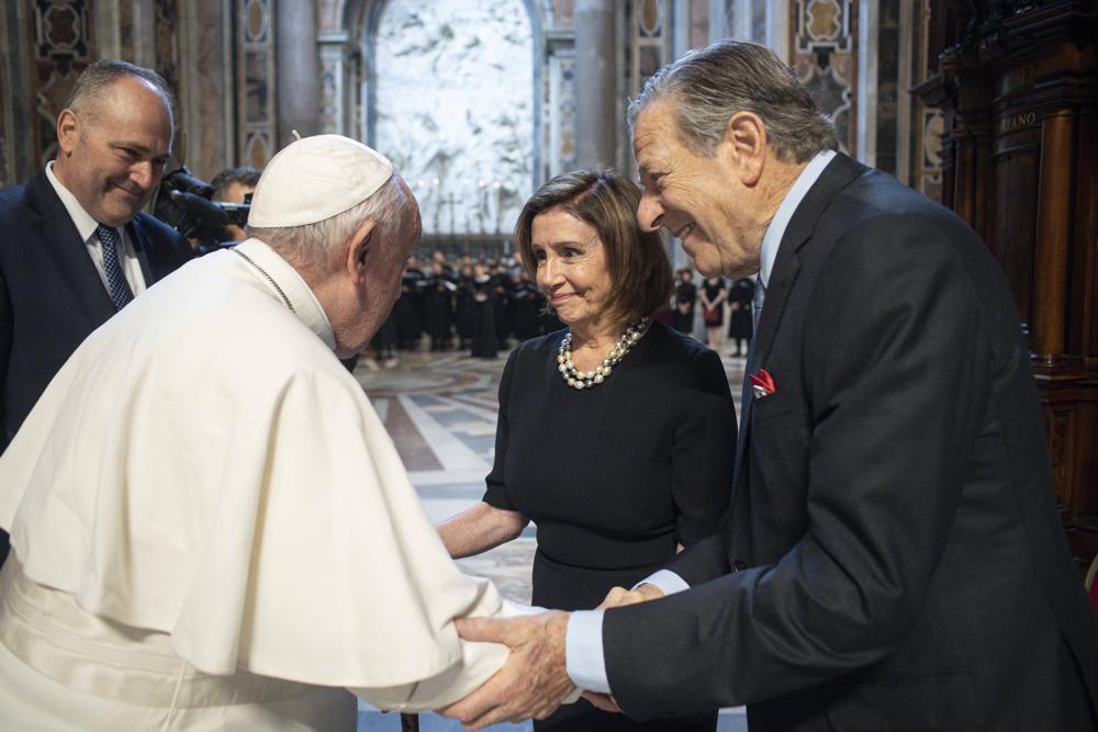 Pelosi receives Communion in Vatican amid abortion debate
