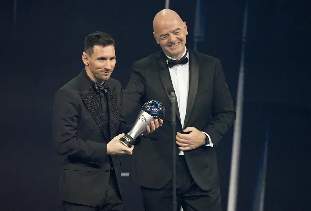 Messi voted best player at FIFA awards again