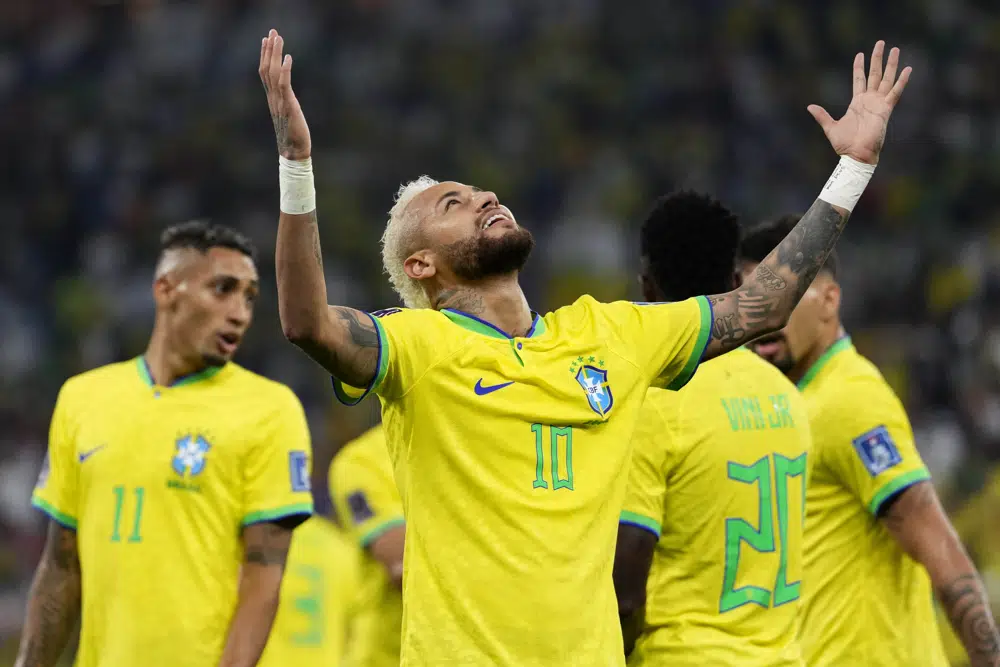 Neymar scores for Brazil in return from injury at World Cup