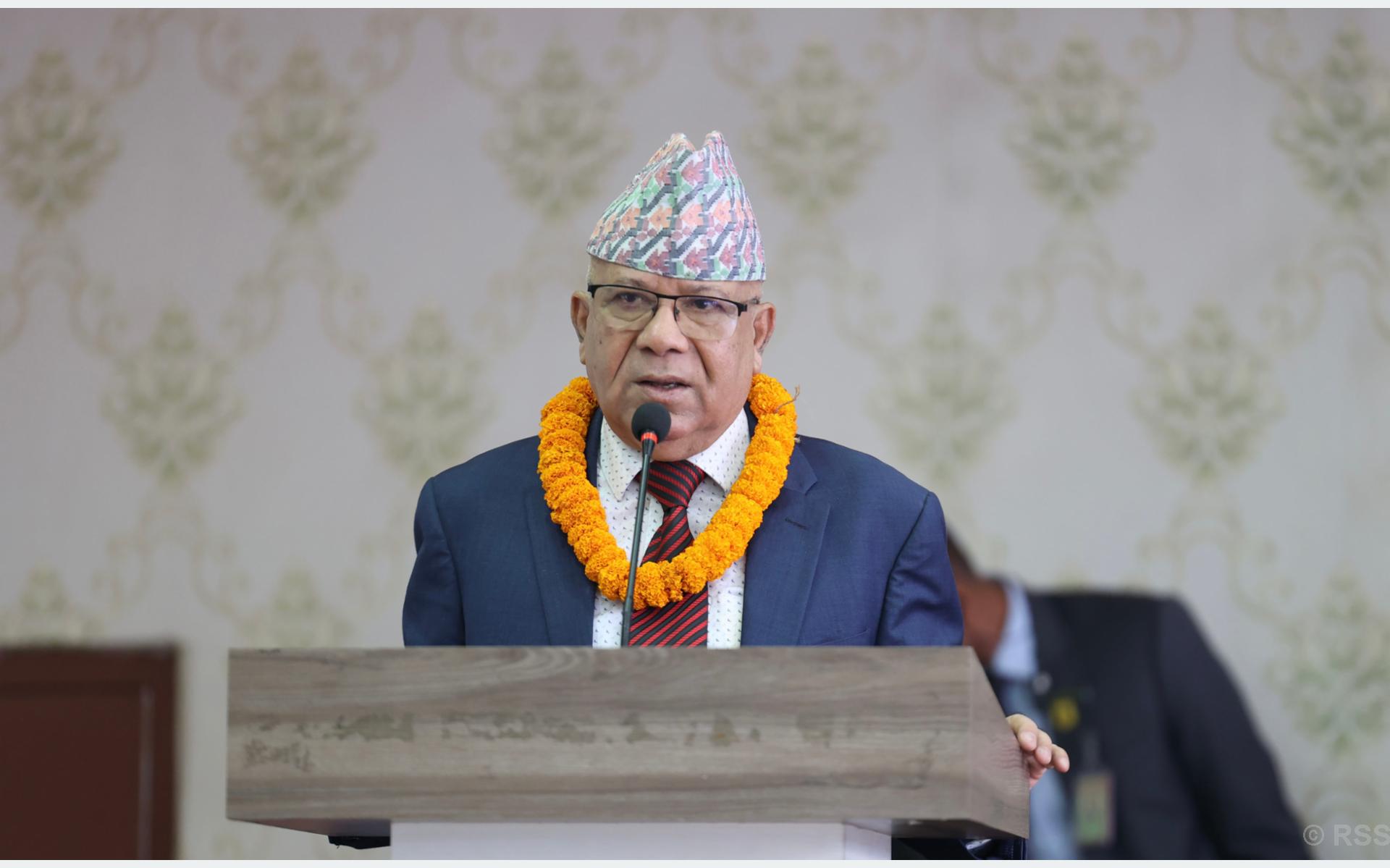 Self-reliant economy essential: Chairman Nepal
