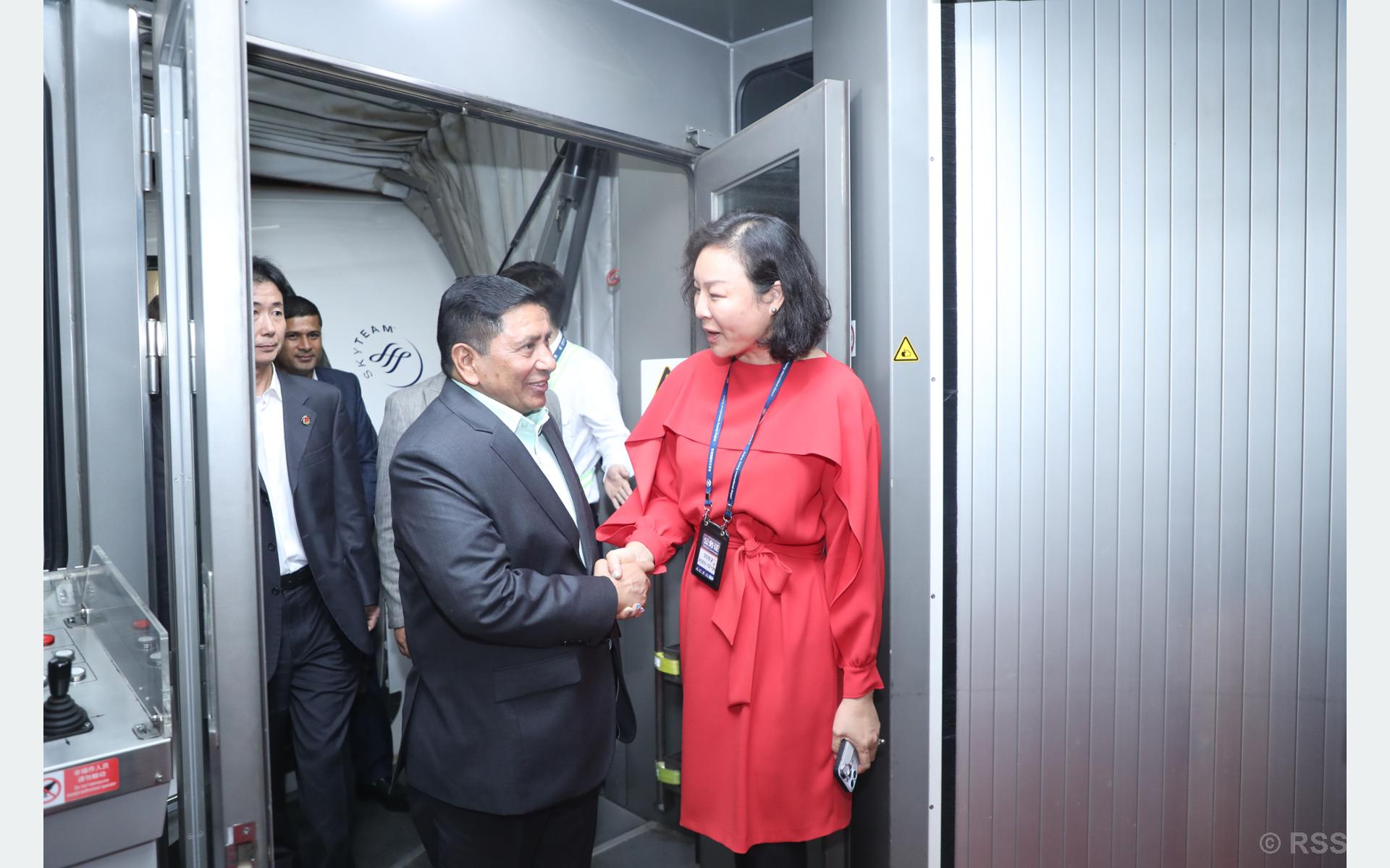 DPM Shrestha in Chengdu