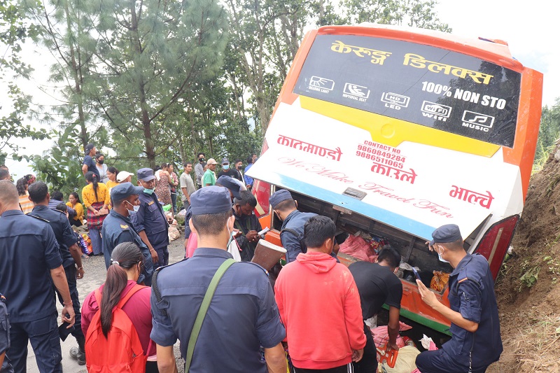 Nuwakot bus accident update: 38 injured