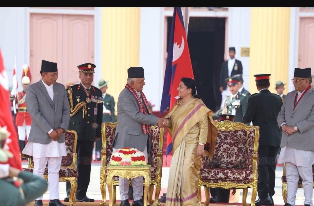 Newly elected President takes oath of office and secrecy