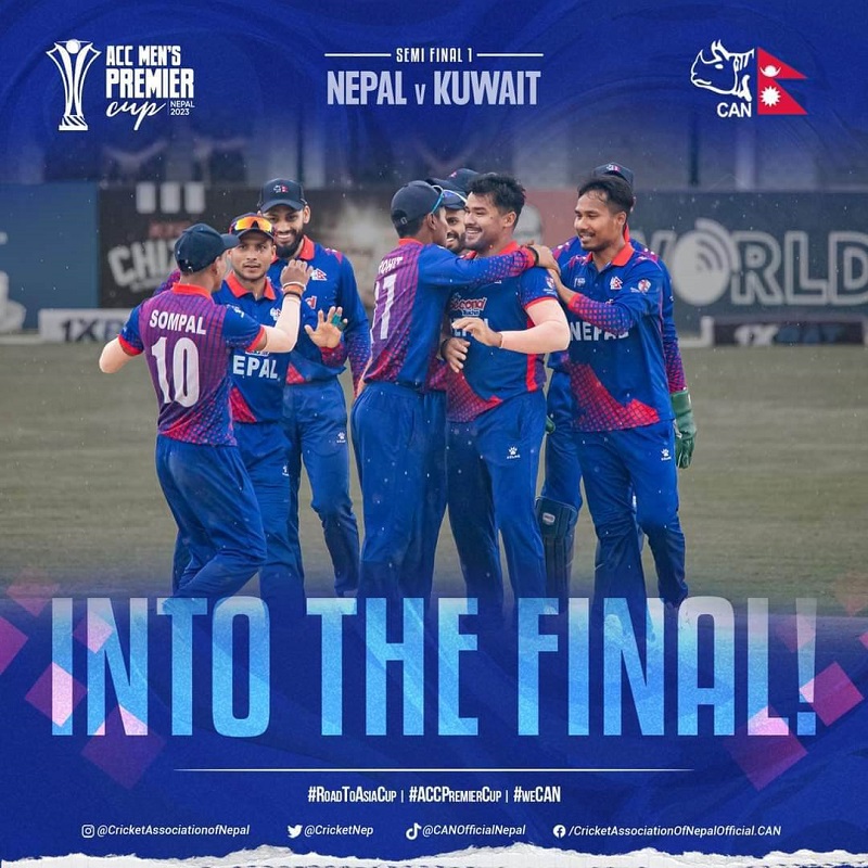 ACC Premier Cup: Nepal advances to the Final