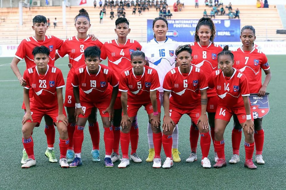 Football between Nepal and Bangladesh ended in a draw