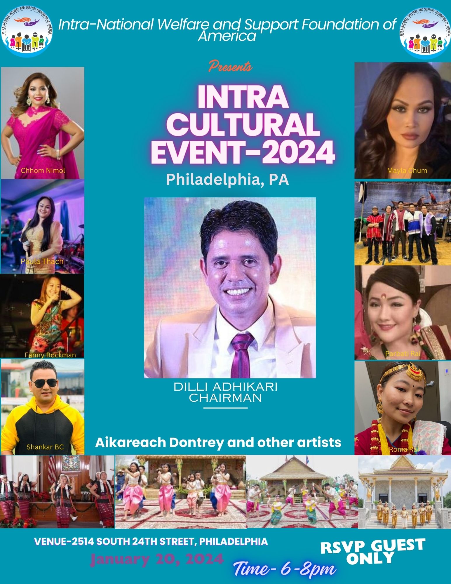 Tri-national art and culture performed