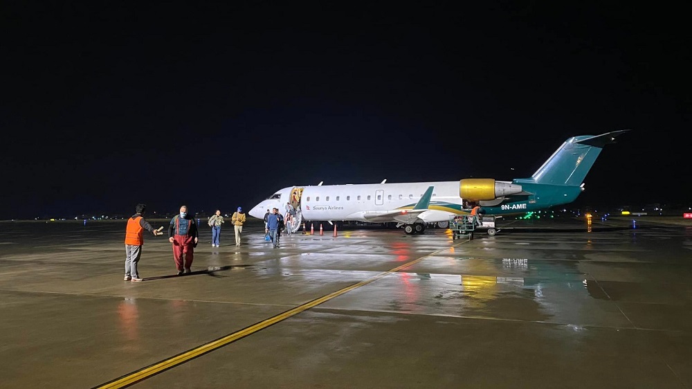 Night flight successful at Pokhara airport