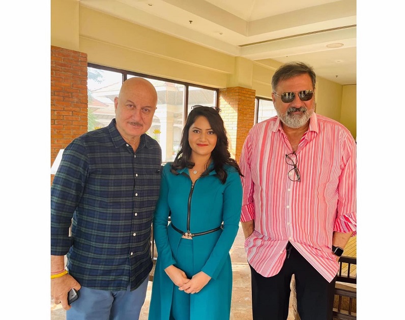 Nepali Actress Barsha Shiwakoti meets Anupam Kher, Boman Irani