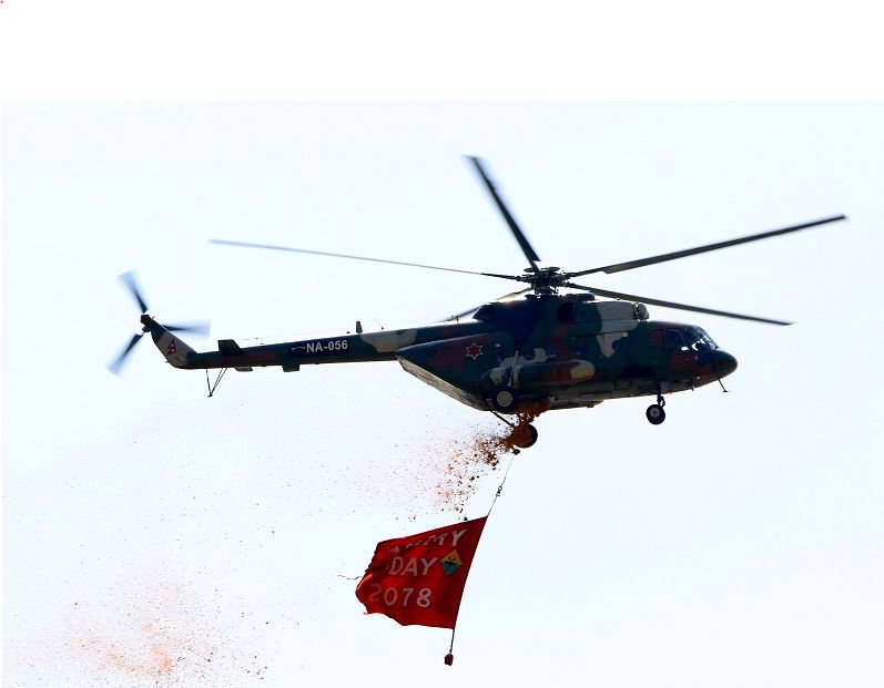 Nepali Army celebrating its 262nd founding day today