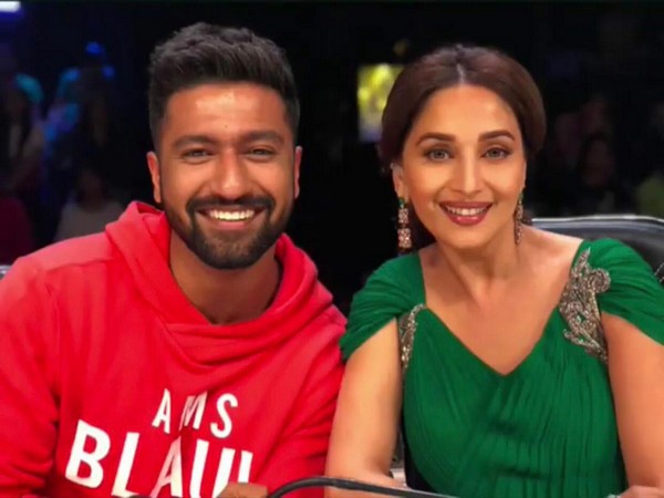 Madhuri Dixit and Vicky Kaushal dance together