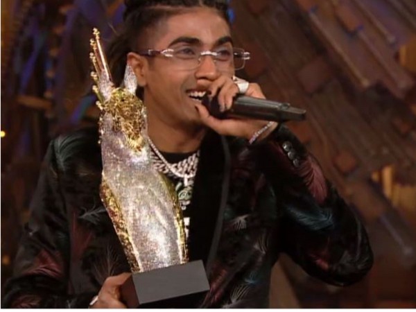 MC Stan lifts Bigg Boss 16 trophy