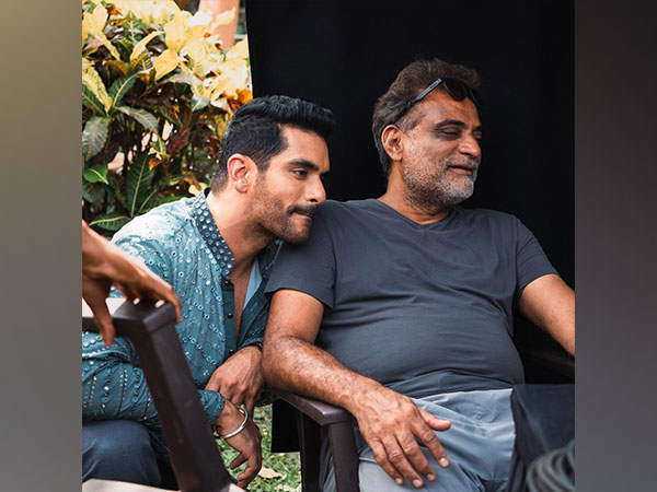 Angad Bedi shares BTS pictures