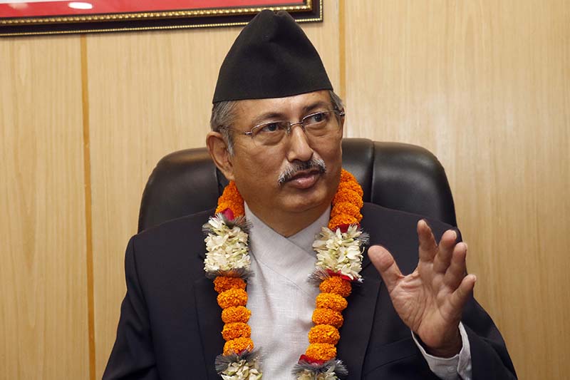 Acting PM Khand inspects disaster-hit areas in Dadeldhura