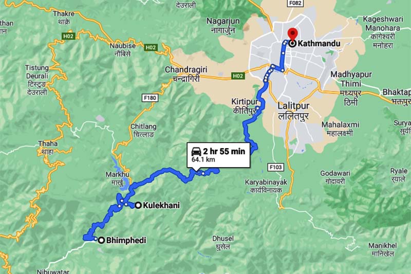 Bhimphedi-Kulekhani-Kathmandu road to reopen from Wednesday