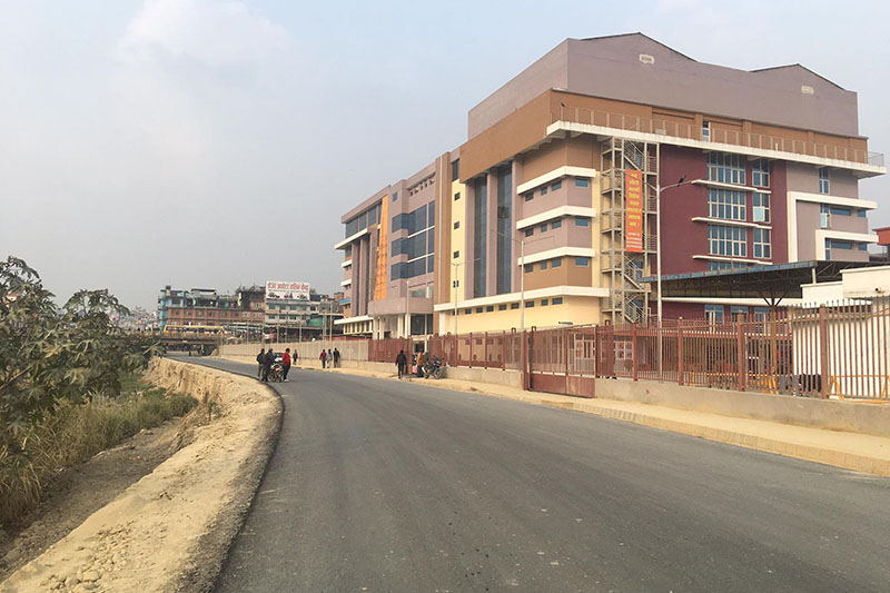 New Buspark- Kuleshwor corridor road tarmacked