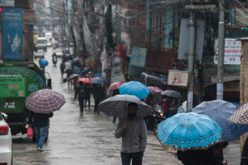 Visual stories of winter rainfall in Kathmandu