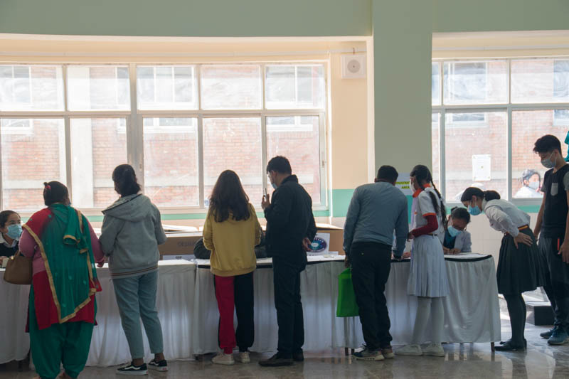 School kids vaccinated in Kathmandu Valley