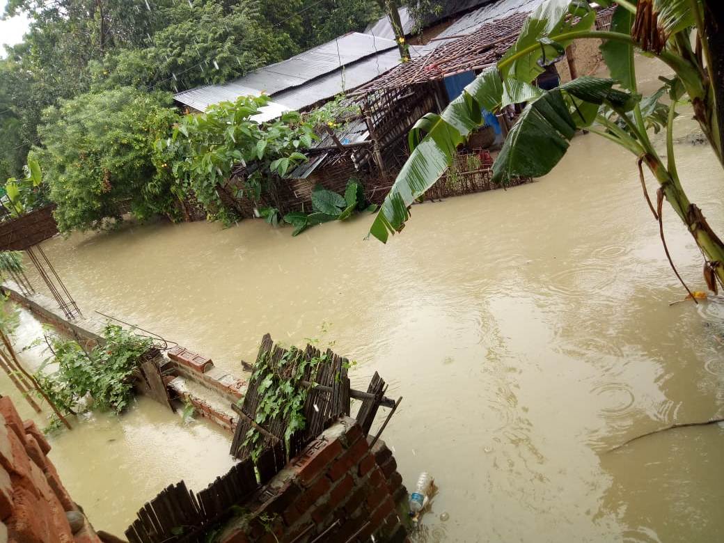 Temporary house constructed by Himalayan Foundation for flood victims of Helambu