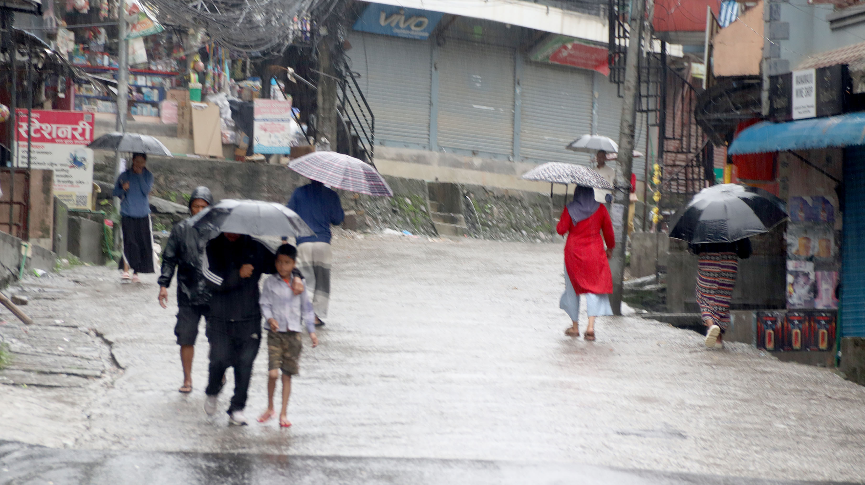 Different parts of country receive rainfall