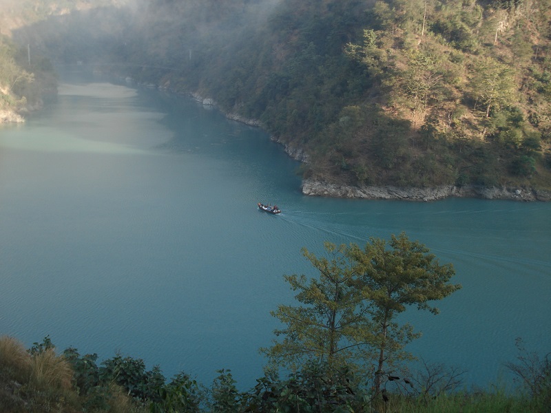 Eight houses submerged in Syangja