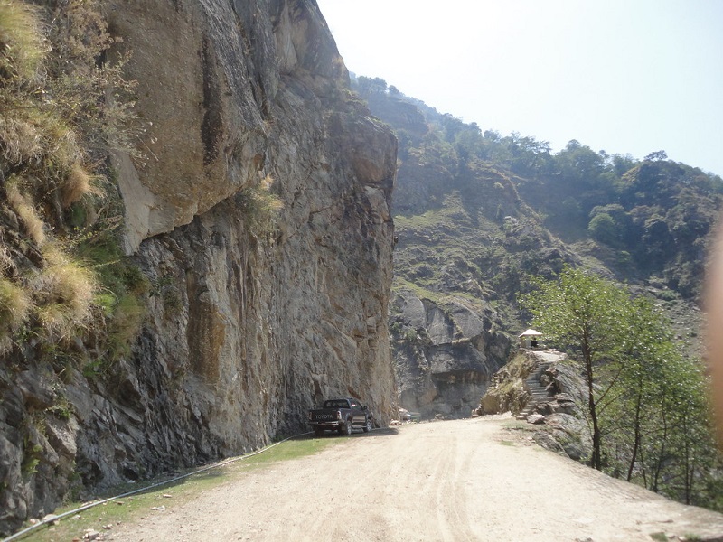 Landslide blocks Karnali Highway