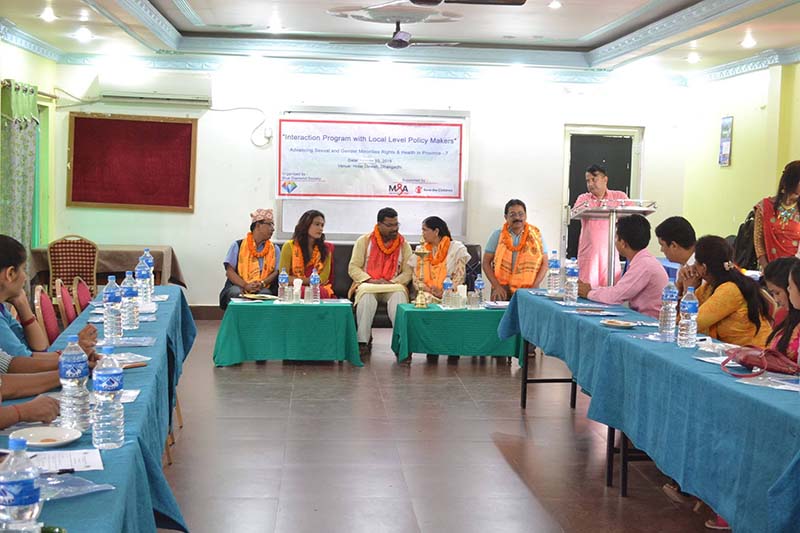 Workshop on promoting rights of LGBTI Communities