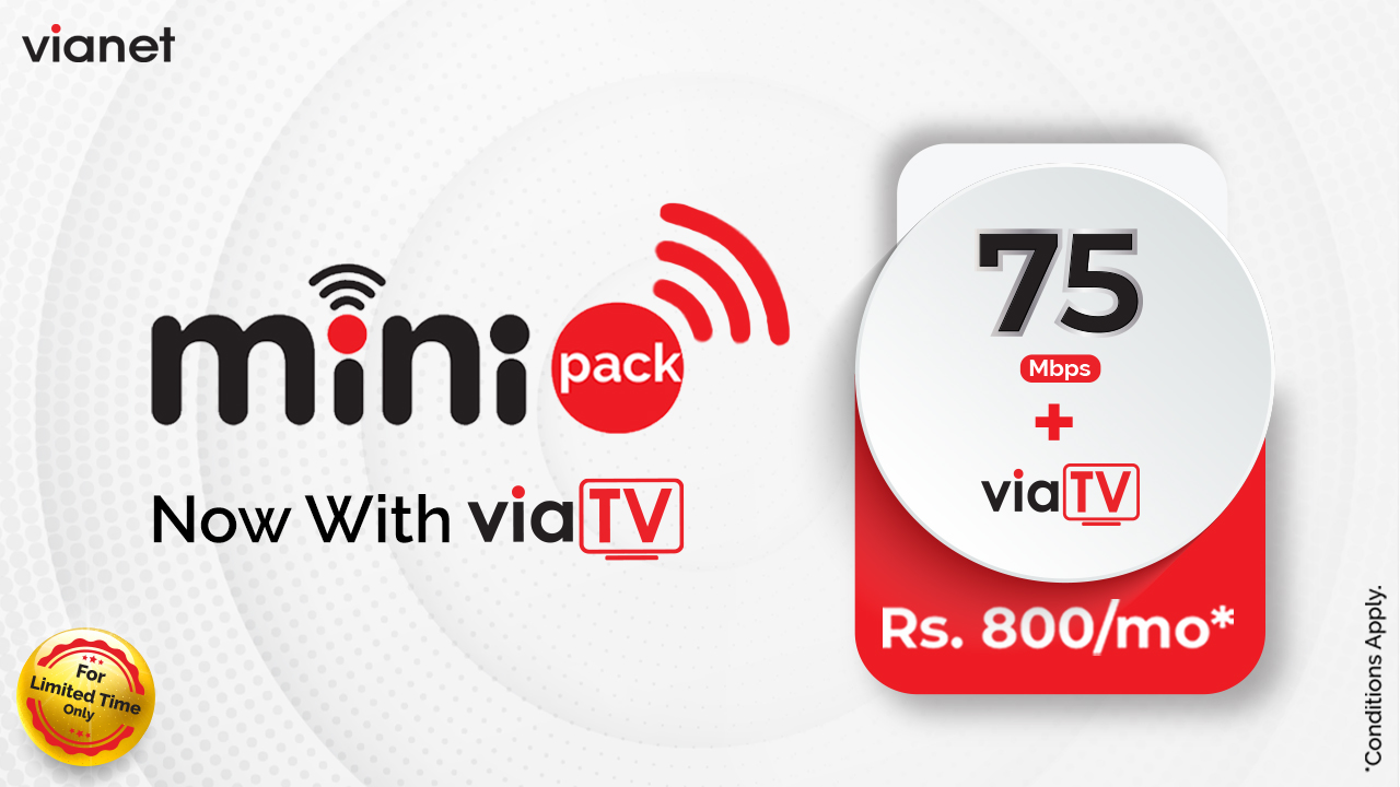 Vianet introduces a new Mini Pack loaded with ViaTV