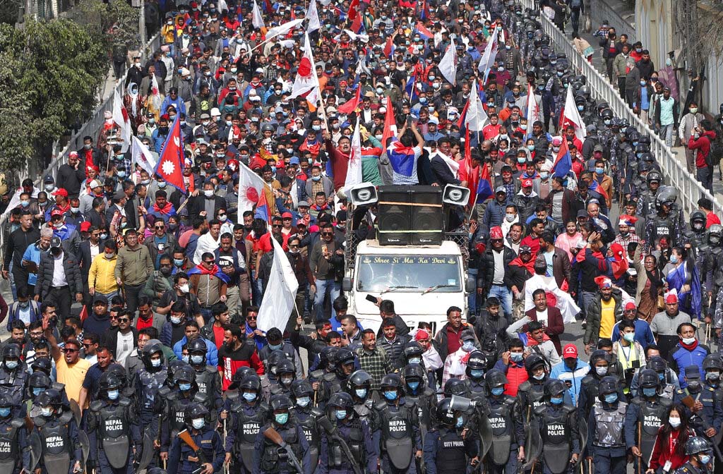 NCP’s Dahal-Nepal faction holds victory rally in Kathmandu