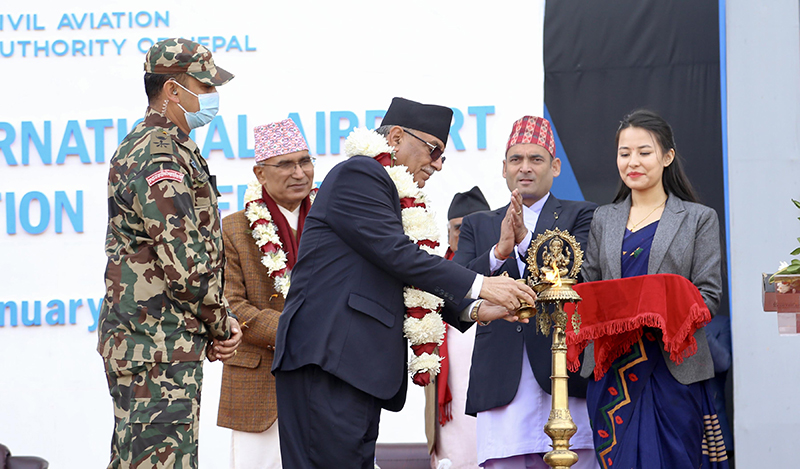 Pokhara Int’l Airport will contribute to economy: PM Dahal