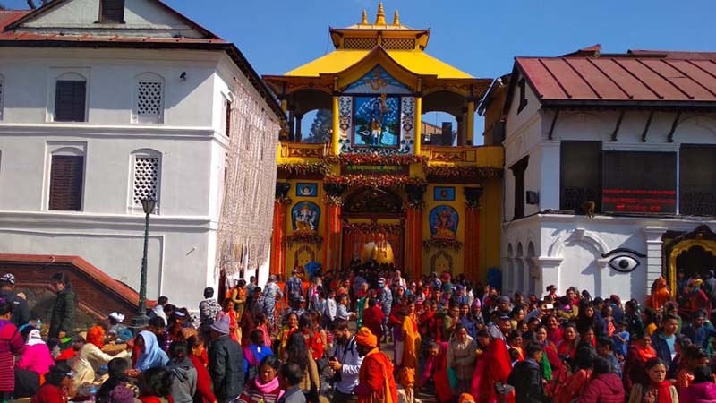 Three routes to enter Pashupatinath temple during Mahashivaratri festival
