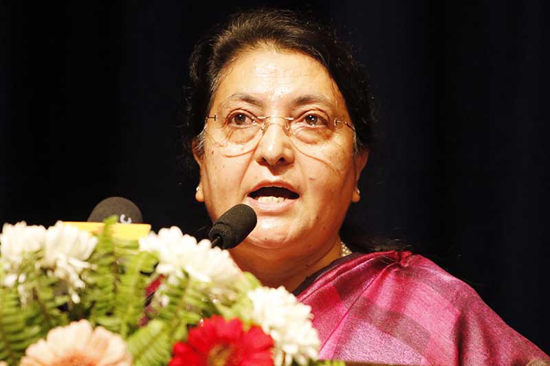 President Bhandari visits historian Panta’s residence