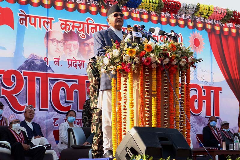 PM Oli urges everyone to forward election preparation