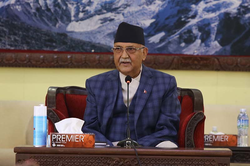 PM Oli lays foundation stone for Nepal’s first liquid oxygen plant