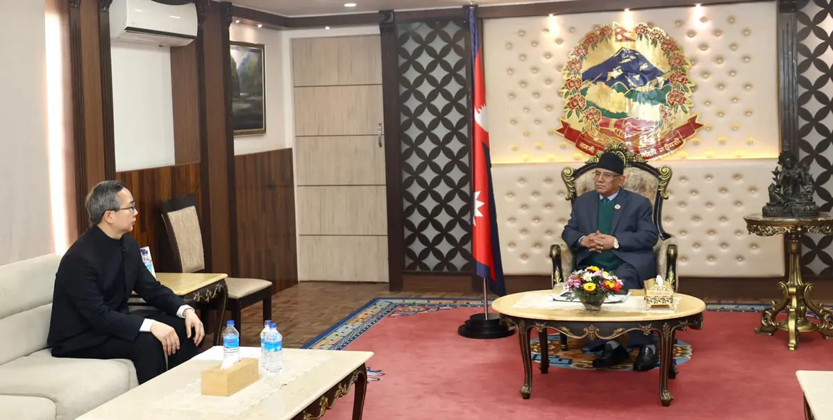 Chinese Ambassador Song calls on former PM Nepal