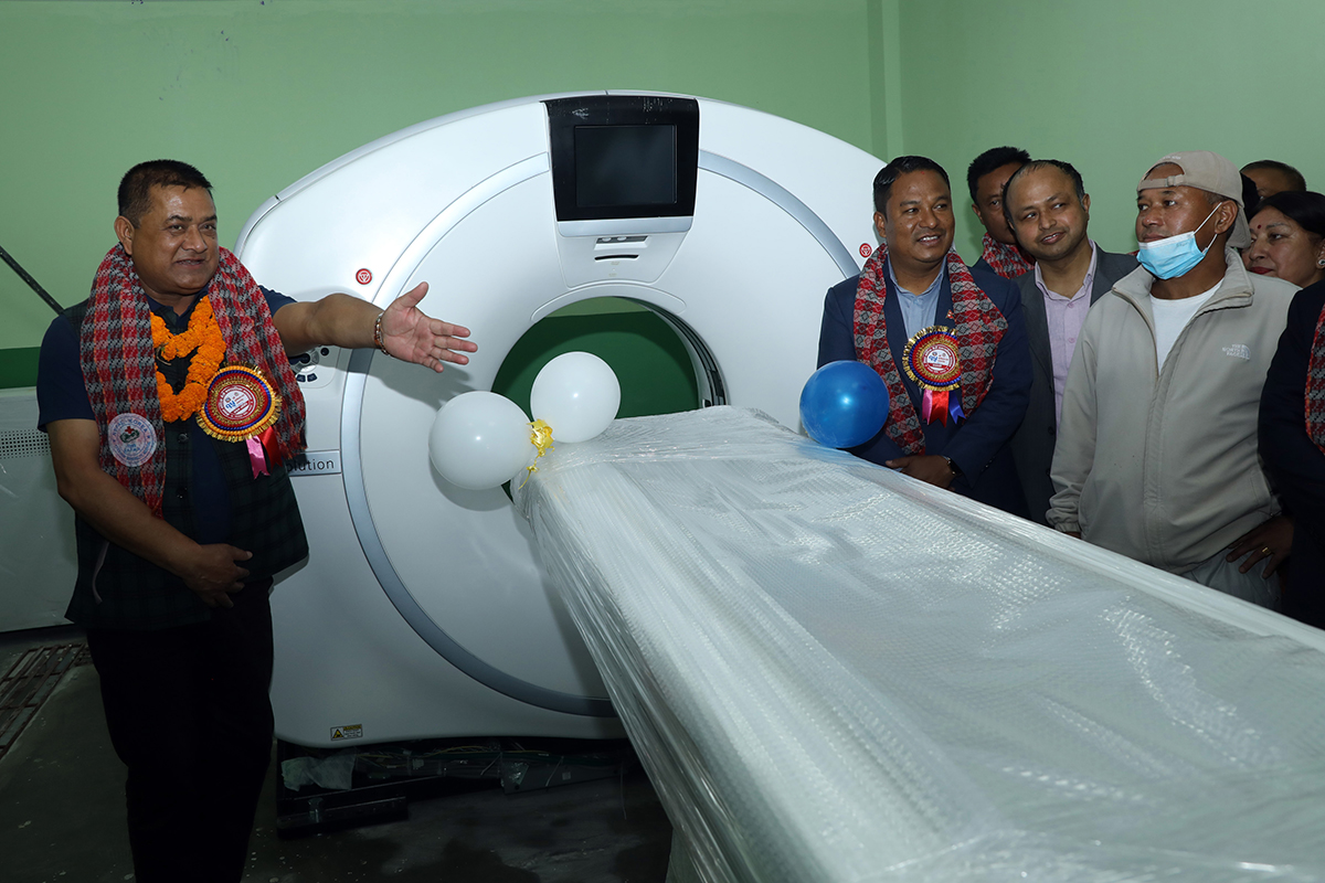 CT Scan machine inaugurated at Nepal Korea Maitri Municipality Hospital