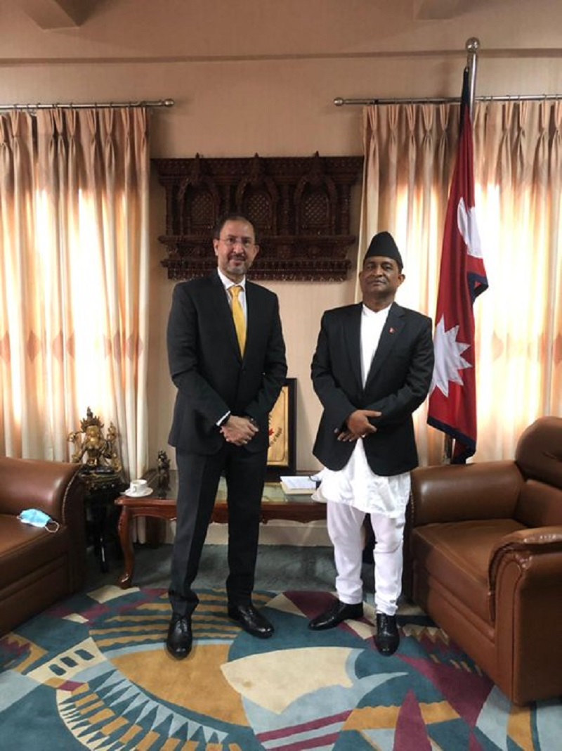 Pakistani ambassador pays courtesy call on Foreign Minister Mahaseth