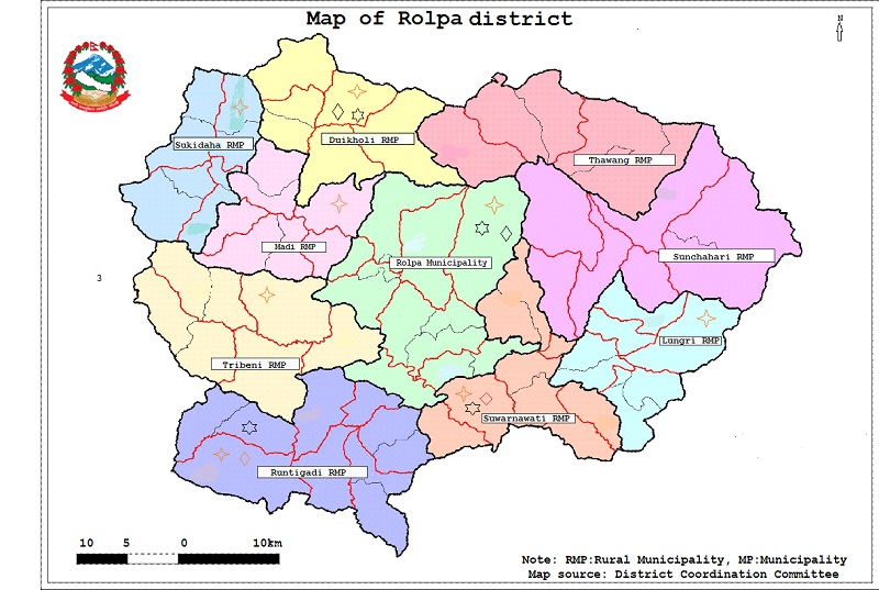 Monsoon rain damages roads, life badly affected in Rolpa
