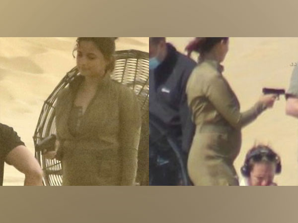 Alia flaunts her baby bump on ‘House of Stone’ sets