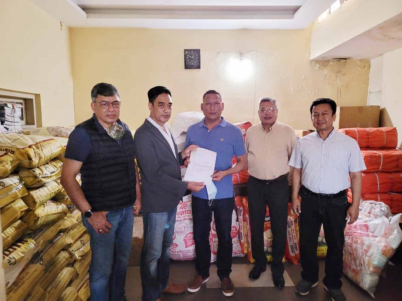 Nepal Chamber provides relief materials