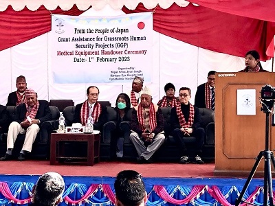 Japan Hands Over Medical Equipment
