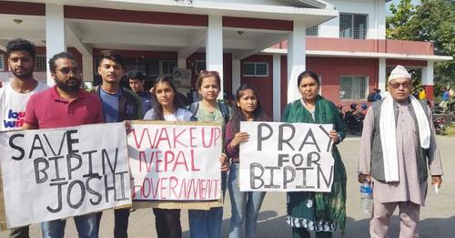 Bipin Joshi’s parents wait with bated breath for their son’s safe release