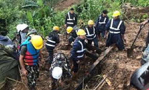 Eight buried to death in landslide in Mugu, three missing