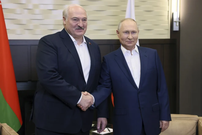 Putin meets the leader of Belarus