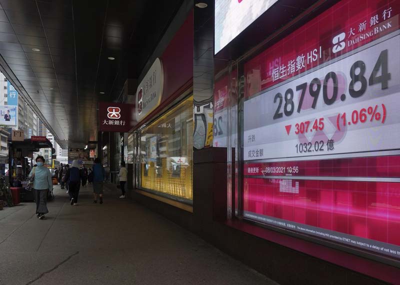 Global shares mixed, oil prices up, technology stocks fall